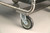 Lakeside 216 34.75" W Stainless Steel Rectangular Tray & Silver Cart
