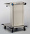 Lakeside 814 32.5" W Stainless Steel Mobile Tray & Glass Cup Rack Dispenser