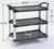 Lakeside 2512 500 Lbs. Polyethylene 3 Shelves Utility Cart