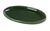Yanco GG-208 8.25" W Porcelain Oval Coupe Green Gem Plate