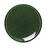 Yanco GG-109 9.13" Dia. Porcelain Round Coupe Green Gem Plate