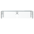Vollrath SS-6BG-051C-LED 73" W x .37" Thick Tempered Glass Panels Stainless Steel Frame Single Sided 6-Series Velocity Cafeteria-Style Breath Guard