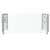 Vollrath SS-6BG-041C-HS 59" W x .37" Thick Tempered Glass Panels Stainless Steel Frame Single Sided 6-Series Velocity Cafeteria-Style Breath Guard
