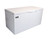 Omcan USA 46504 15.3 Cu. Ft. White All Stainless Steel Chest Freezer - 115 Volts