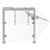 Vollrath SS-6BG-031S-HSL 45" W x .37" Thick Tempered Glass Panels Stainless Steel Frame Single Sided 6-Series Velocity Breath Guard