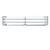 Vollrath FC-6BG-051C-HS 73 1/2"W x 3/8" Thick Tempered Glass Panels 11 Gauge Stainless Steel Tubing Push-Button Mechanism 6-Series Velocity Cafeteria-Style Breath Guard - 120 Volts 1380 Watts