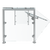 Vollrath FC-6BG-021S 34.5" W x .37" Thick Tempered Glass Panels Stainless Steel Frame Single Sided 6-Series Velocity Breath Guard