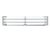 Vollrath FC-6BG-051C-HSL 73.5" W x .37" Thick Tempered Glass Panels Stainless Steel Frame Single Sided 6-Series Velocity Cafeteria-Style Breath Guard
