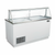 SABA SDC-66 47" W White Slanted Glass Ice Cream Dipping Cabinet - 115 Volts
