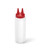 Vollrath 2208-1302 8 Oz. Clear Bottle with Red Cap Traex Twin Tip Squeeze Bottle Dispenser
