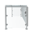 Vollrath FC-6BG-021C-HS 34.5" W x .37" Thick Tempered Glass Panels Stainless Steel Frame Single Sided 6-Series Velocity Cafeteria-Style Breath Guard