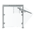 Vollrath FC-6BG-051S-LED 73 1/2"W x 3/8" Thick Tempered Glass Panels 11 Gauge Stainless Steel Tubing Single Sided Push-Button Mechanism 6-Series Velocity Breath Guard - 120 Volts 20 Watts