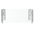 Vollrath SS-6BG-021C-HSL 31" W x .37" Thick Tempered Glass Panels Stainless Steel Frame Single Sided 6-Series Velocity Cafeteria-Style Breath Guard