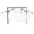 Vollrath FC-6BG-062S-HSL 86 3/4"W x 3/8" Thick Tempered Glass Panels 11 Gauge Stainless Steel Tubing Double Sided Push-Button Mechanism 6-Series Velocity Breath Guard - 120 Volts 1685 Watts