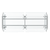 Vollrath FC-6BG-062S-LED 86 3/4"W x 3/8" Thick Tempered Glass Panels 11 Gauge Stainless Steel Tubing Double Sided Push-Button Mechanism 6-Series Velocity Breath Guard - 120 Volts 25 Watts