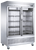 Dukers D55F-GS2 55.33” W Stainless Steel Two-Section Reach-In Freezer - 115 Volts