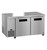 Hoshizaki ULF60B 60" W Stainless Steel Interior Two-Section Steelheart Series Undercounter Freezer - 115 Volts