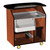 Lakeside 68400 44.5" W Black Top Wood Laminate with Stainless Steel Shelf Portable Bar