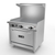 Asber AER-G36-36-H-LP 24" W Stainless Steel Liquid Propane Restaurant Range - 102,000 BTU