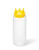 Vollrath 3332-1308 32 Oz. Clear Bottle with Yellow Cap Traex Tri Tip Squeeze Bottle