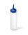 Vollrath 2808-1344 8 Oz. Clear Bottle with Blue Cap Traex Twin Tip Squeeze Bottle Dispenser