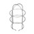 Component Hardware L10-X020 Zinc Plated Wire Guard for Glass Globe