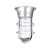 Component Hardware L55-2024-HT Tempered Glass Globe Canopy Lighting Fixture with Wire Guard