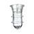 Component Hardware L55-2024-HT Tempered Glass Globe Canopy Lighting Fixture with Wire Guard