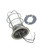 Component Hardware L55-1024 Tempered Glass Globe Tuff-Skin with Wire Guard Canopy Lighting Fixture