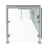 Vollrath FC-6BG-061C 86 3/4"W x 3/8" Thick Tempered Glass Panels 11 Gauge Stainless Steel Tubing Push-Button Mechanism 6-Series Velocity Cafeteria-Style Breath Guard