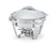 Vollrath 49522 6 Qt. Round Stainless Steel Lift-Off Canned Heat Maximillian Steel Chafer