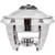 Vollrath 49522 6 Qt. Round Stainless Steel Lift-Off Canned Heat Maximillian Steel Chafer