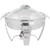 Vollrath 49522 6 Qt. Round Stainless Steel Lift-Off Canned Heat Maximillian Steel Chafer
