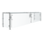 Vollrath SS-6BG-061C 87" W x .37" Thick Tempered Glass Panels Stainless Steel Frame Single Sided 6-Series Velocity Cafeteria-Style Breath Guard