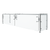 Vollrath SS-6BG-061C 87" W x .37" Thick Tempered Glass Panels Stainless Steel Frame Single Sided 6-Series Velocity Cafeteria-Style Breath Guard