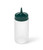 Vollrath 4916-13191 16 Oz. Clear Bottle with Green Cap Traex Color-Mate Squeeze Bottle Dispenser
