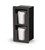Vollrath FML-2V 6.5" W x 5.38" D x 13.44" H Black Plastic (2) Vertical Mount Flush Mount Lid Holder