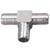 Micro Matic MP-060 0.31" I.D. Brass Finish Gas Hose Tee