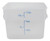 Omcan USA 80199 12 Qt. Translucent Polypropylene Square Food Storage Container