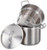 Omcan USA 80241 8 Qt. Stainless Steel Pasta Cooker or Steamer Set