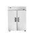 Atosa USA, Inc. MBF8129GR 21.89 Cu. Ft. Stainless Steel Two-Section Solid Doors Reach-In Refrigerator or Freezer - 115 Volts