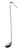 Omcan USA 80751 0.5 Oz. One Piece Stainless Steel Ladle