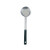 Omcan USA 80785 6 Oz. One-Piece Stainless Steel Perforated Portion Control Spoon with Black Handle