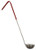 Omcan USA 80762 2 Oz. One Piece Stainless Steel Ladle with Red Handle