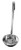 Omcan USA 80760 16 Oz. One Piece Stainless Steel Ladle