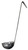 Omcan USA 80756 5 Oz. One Piece Stainless Steel Ladle