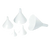 TableCraft Products 5 5-Piece White Plastic Funnel Set