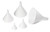 TableCraft Products 5 5-Piece White Plastic Funnel Set