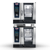 RATIONAL iCombi Pro Double Deck 6-Half Size Pans Natural Gas Combi Oven with Stand - 120 Volts, 1 Phase