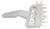 Omcan USA 80576 Plastic Pizza Roller Docker with Handle